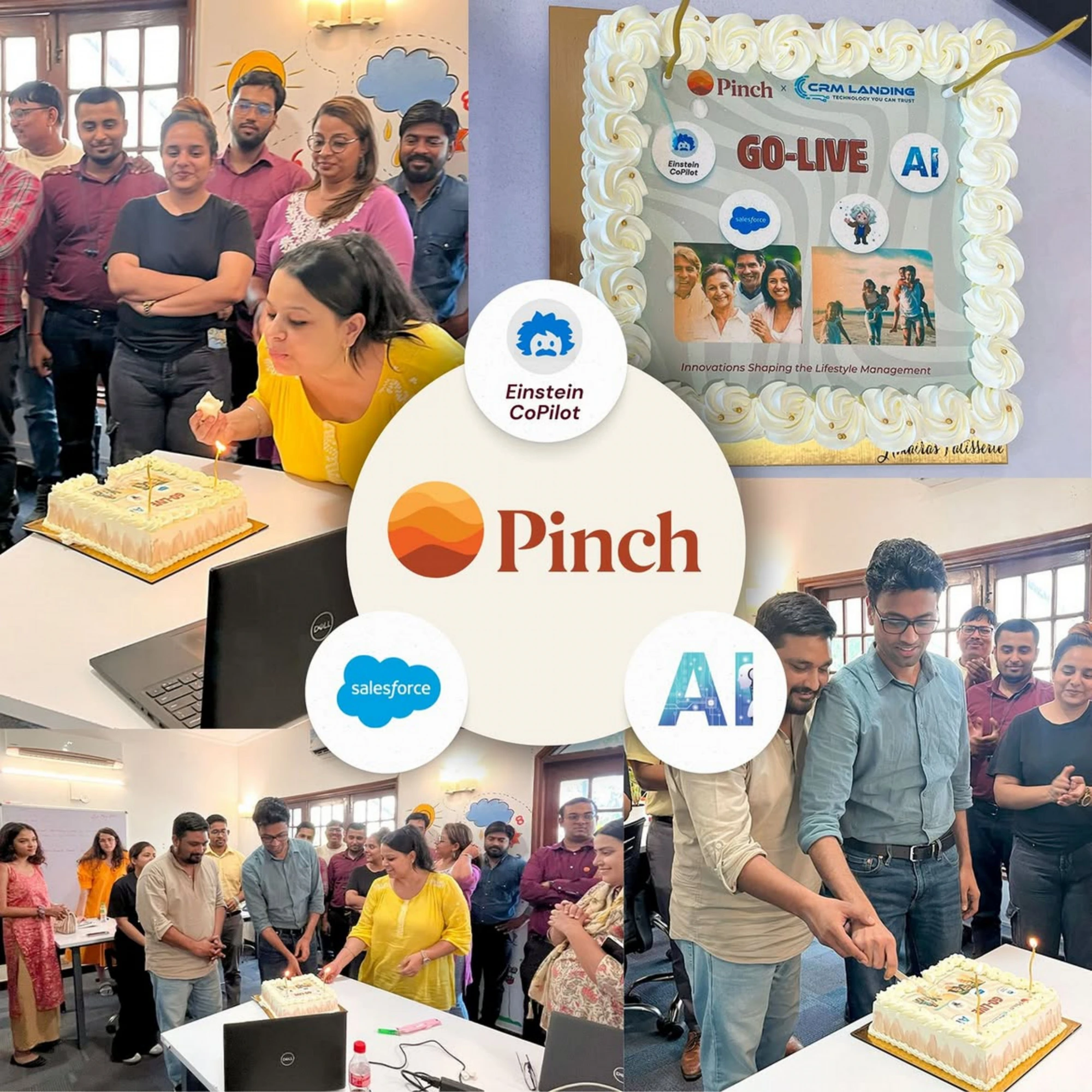 Pinch x CRM Landing - Successful Go-Live Carousel