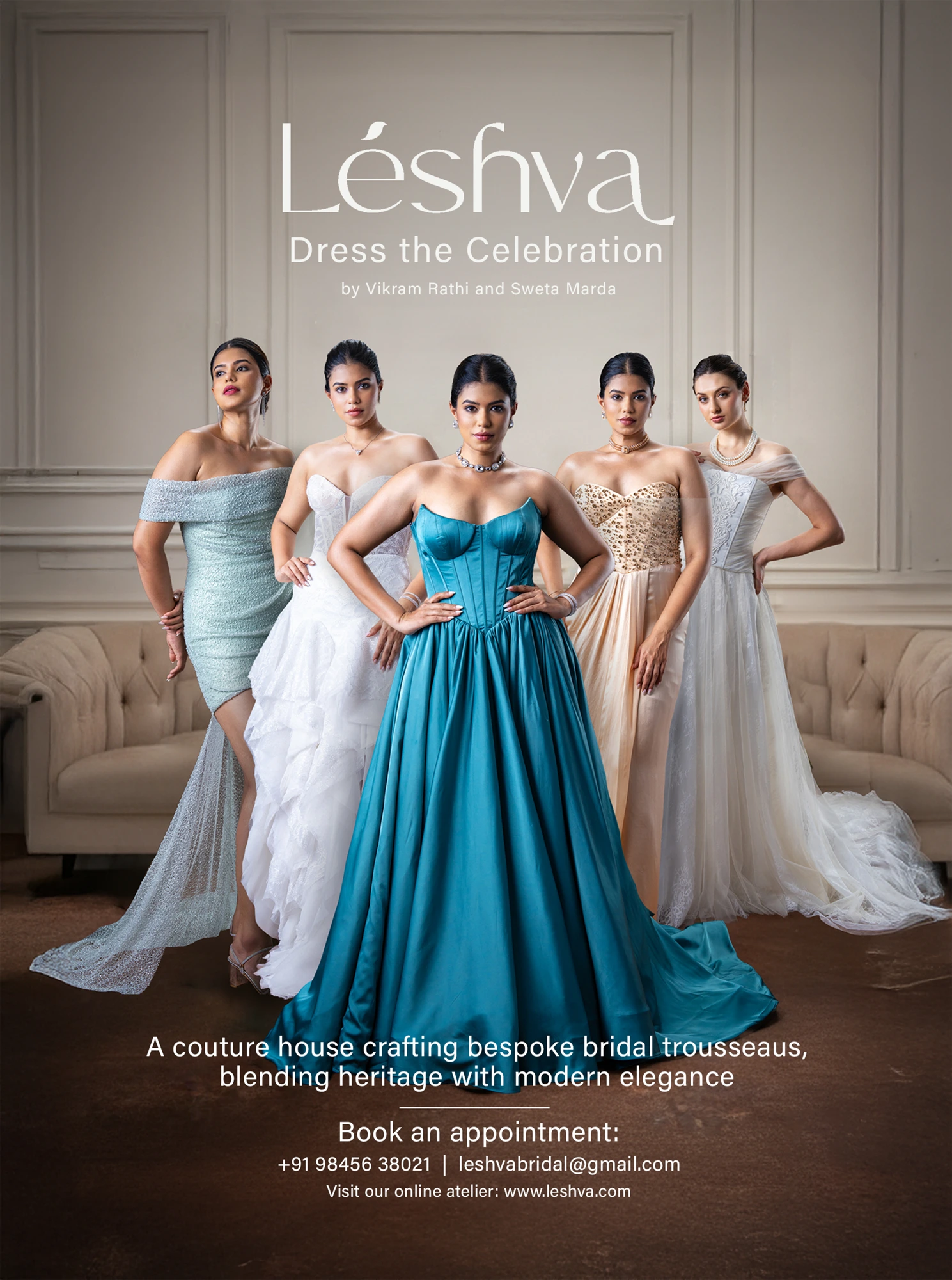 Leshva Bridal — Diary Advertisement Design